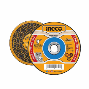 Abrasive metal cutting disc set