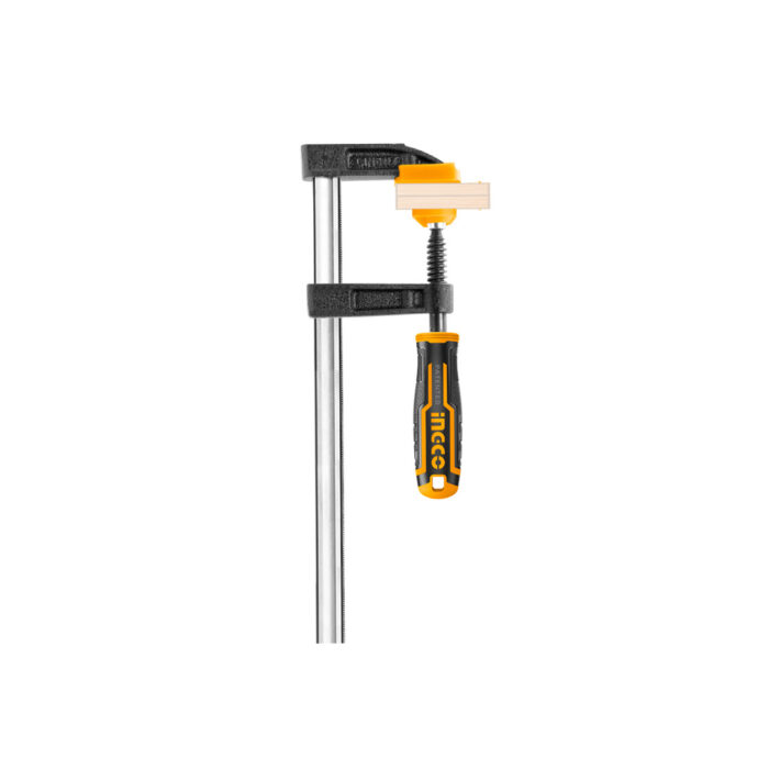 F clamp with plastic handle