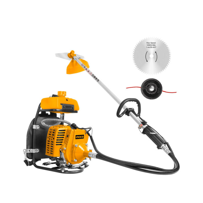 Gasoline grass trimmer and bush cutter